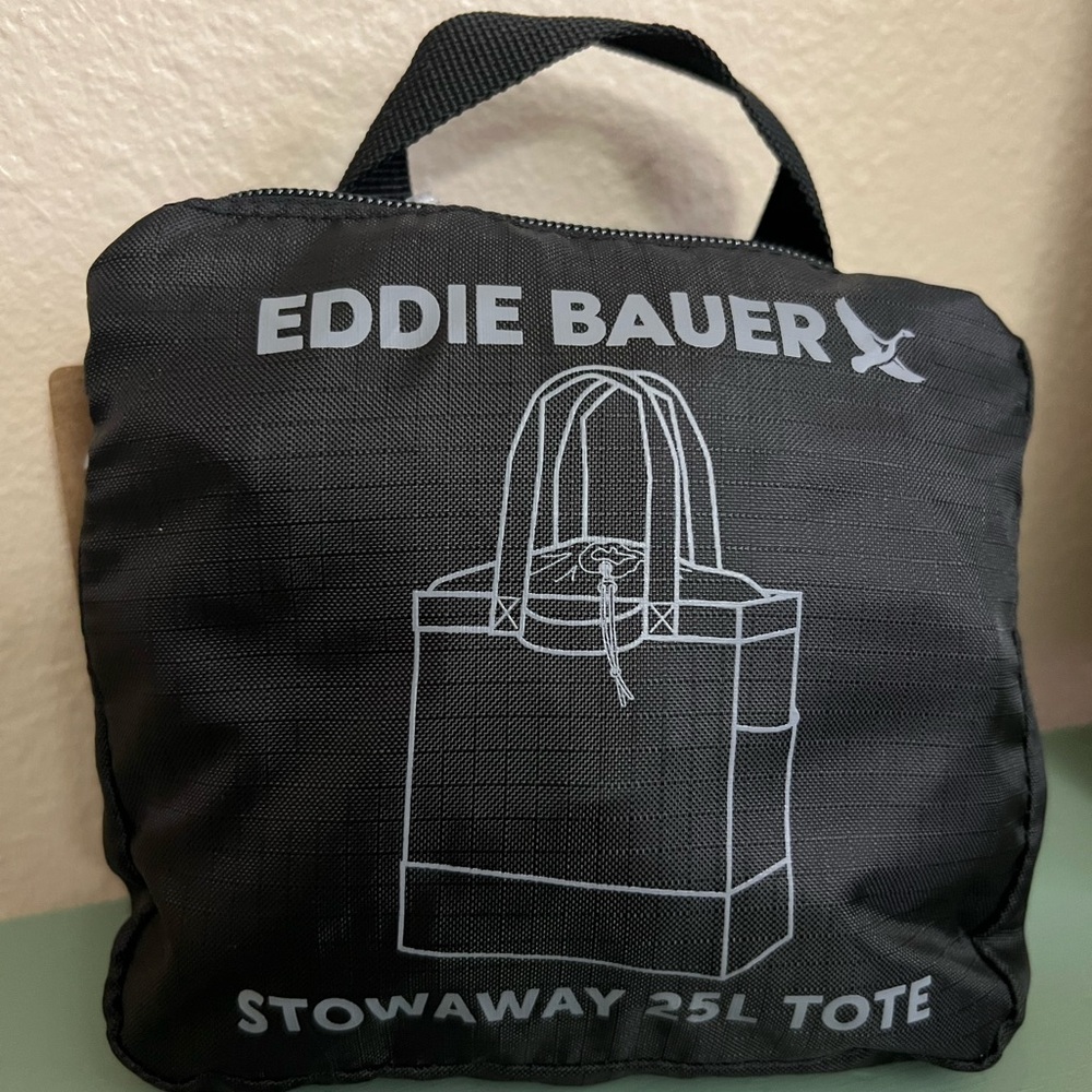 Eddie Bauer Black Stowaway Duffel Bag